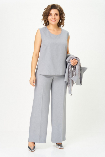 Брюки, кардиган, топ Svetlana-Style 2119 серый - фото 6