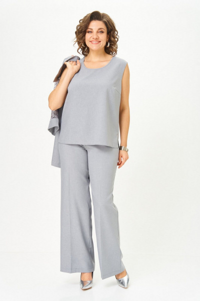Брюки, кардиган, топ Svetlana-Style 2119 серый - фото 5