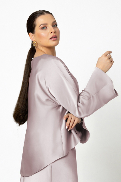 Блуза, платье Lissana 5056 пудра - фото 6