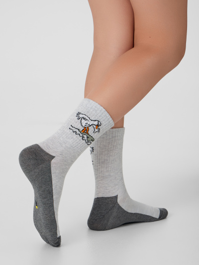 Носки Mark Formelle 444K-3170/B5-25444K св.серый_меланж_рис.3170 - фото 2