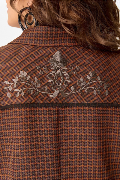 Жакет Fita 20752 терракот+коричневый - фото 4
