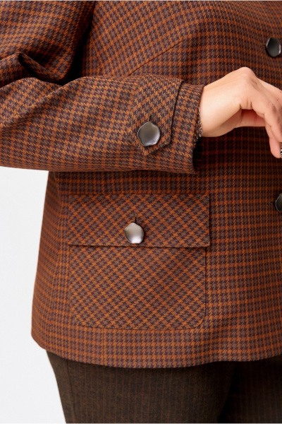 Жакет Fita 20752 терракот+коричневый - фото 7