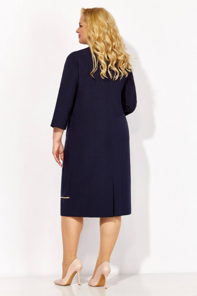 Платье Линия Л Б-2094 темно-синий - фото 3