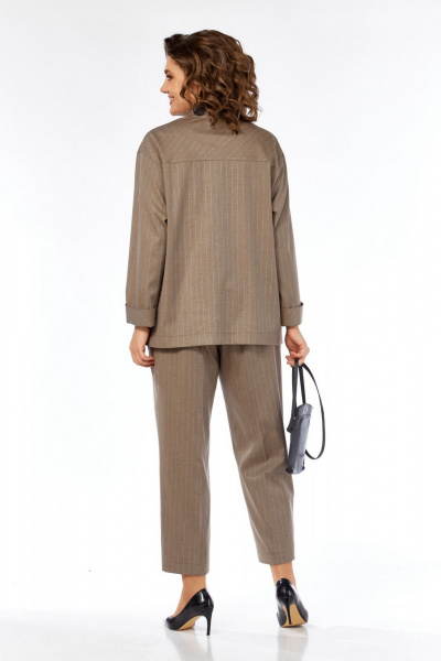 Брюки, жакет Jurimex 3468 коричневый_полоска - фото 8