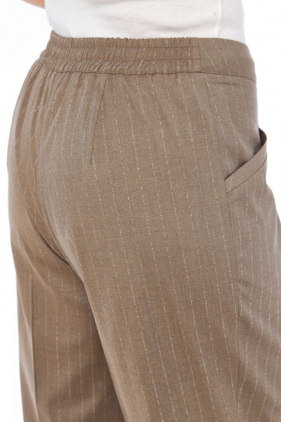 Брюки, жакет Jurimex 3468 коричневый_полоска - фото 3