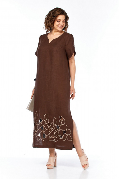 Платье Jurimex 3450-2 коричневый - фото 7
