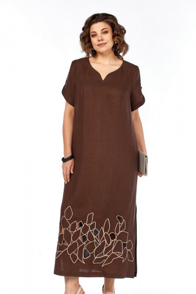 Платье Jurimex 3450-2 коричневый - фото 2