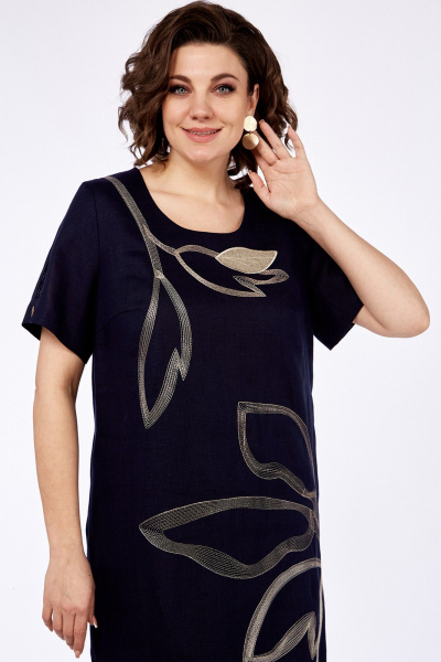 Платье Jurimex 3465 темно-синий - фото 4