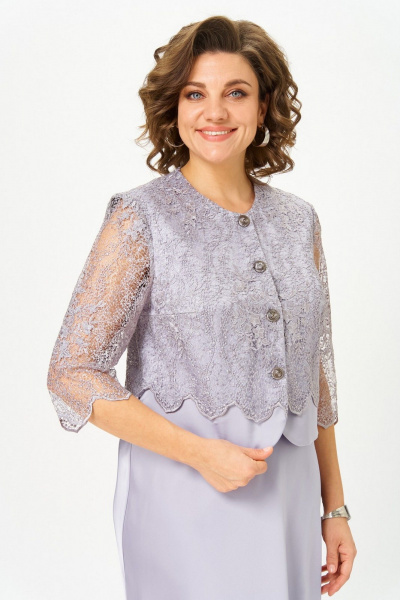 Жакет, юбка Svetlana-Style 2316 серебро - фото 6