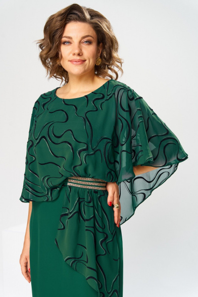 Платье Romanovich Style 1-2371 зеленый_флок - фото 6
