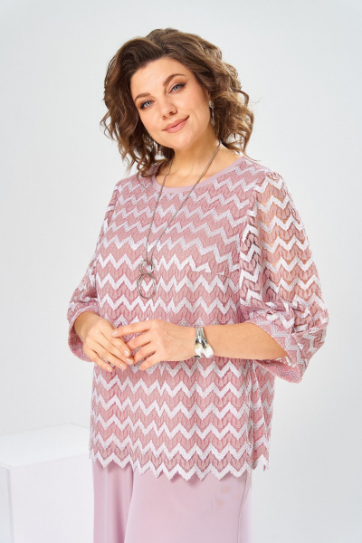 Блуза, брюки Romanovich Style 2-2892 пудровый - фото 11