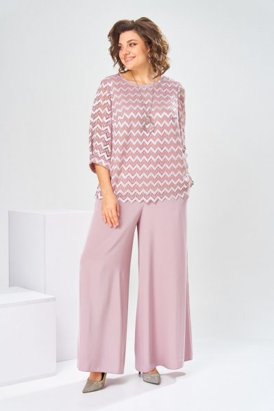 Блуза, брюки Romanovich Style 2-2892 пудровый - фото 4