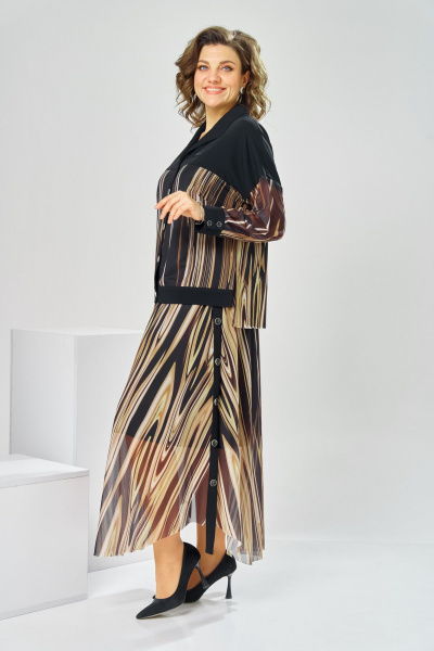 Жакет, юбка Romanovich Style 2-2856 полоска - фото 4