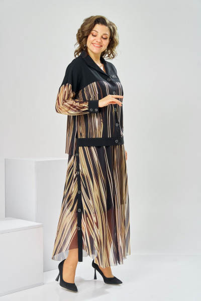 Жакет, юбка Romanovich Style 2-2856 полоска - фото 3