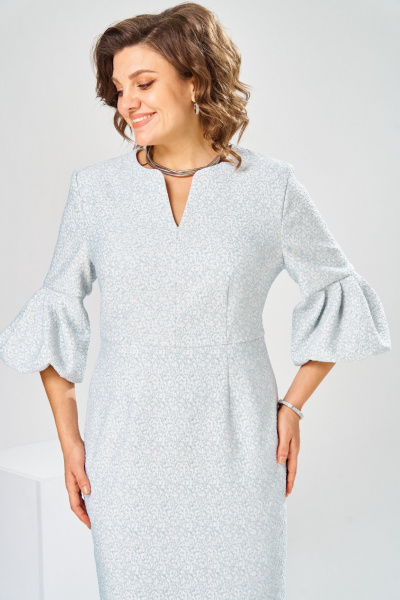 Платье Romanovich Style 1-2809 голубой/точка - фото 5