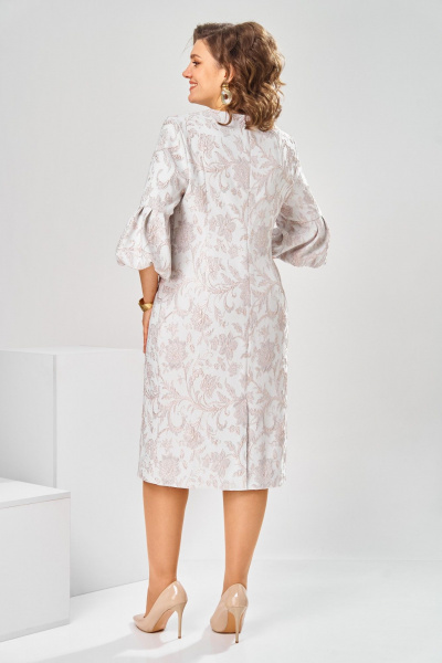 Платье Romanovich Style 1-2809 пудра/цветы - фото 7