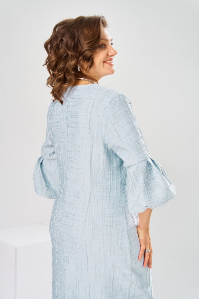 Платье Romanovich Style 1-2809 голубой/штрихи - фото 12