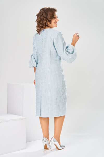Платье Romanovich Style 1-2809 голубой/штрихи - фото 10