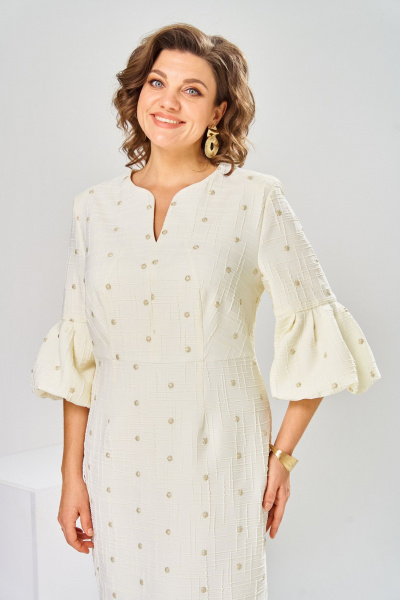 Платье Romanovich Style 1-2809 молочный-1 - фото 6