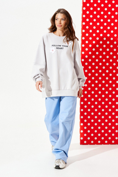 Брюки ELLETTO LIFE 2375 голубой - фото 2