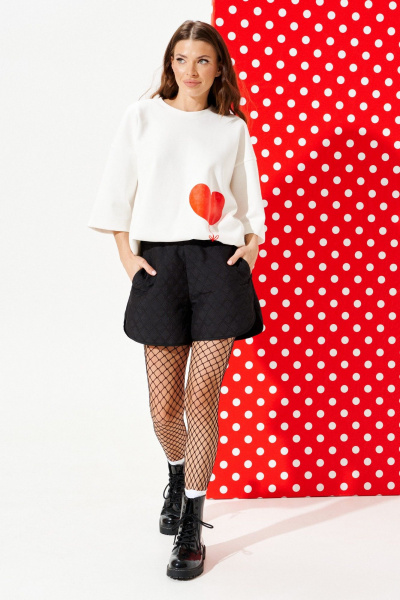 Шорты ELLETTO LIFE 2379 черный - фото 1