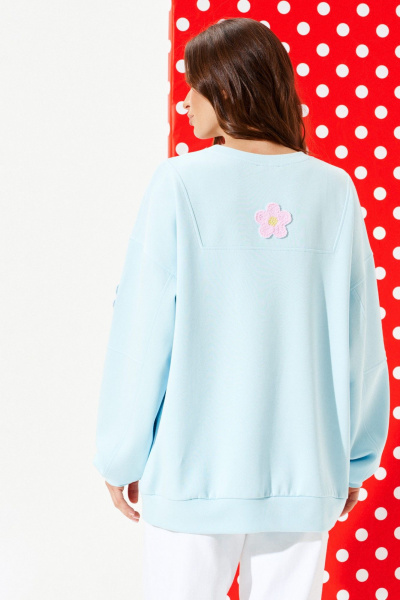 Свитшот ELLETTO LIFE 3946 голубой - фото 6