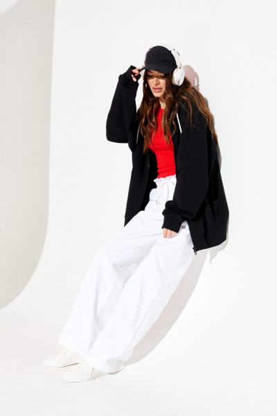 Толстовка ELLETTO LIFE 3952 черный - фото 7