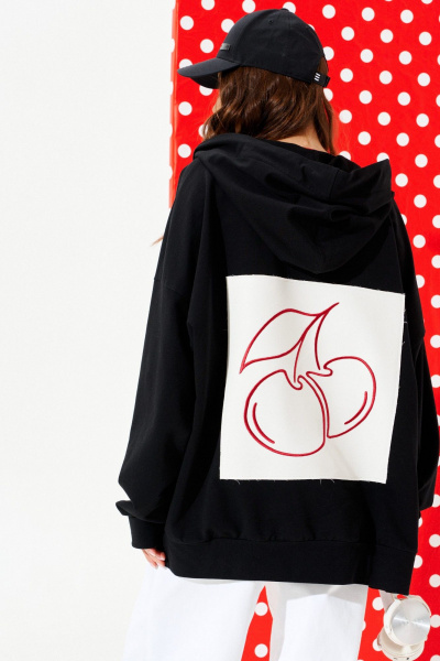 Толстовка ELLETTO LIFE 3952 черный - фото 6