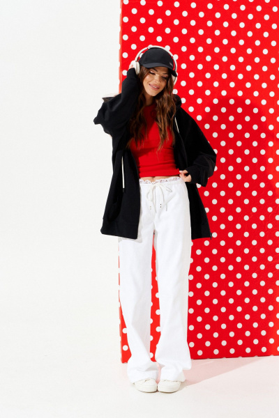 Толстовка ELLETTO LIFE 3952 черный - фото 4