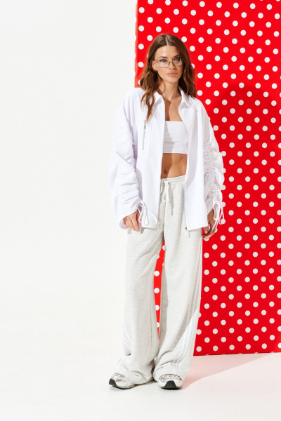 Блуза ELLETTO LIFE 3958 белый - фото 2