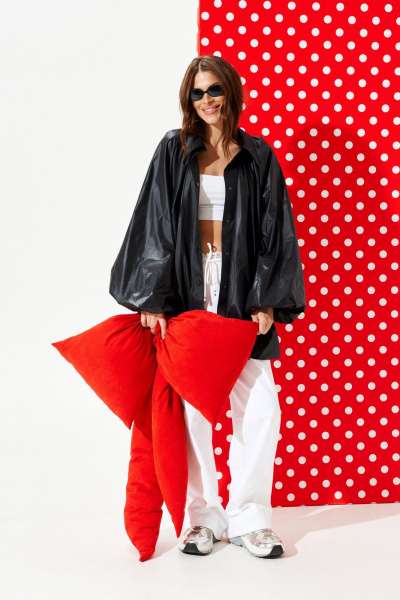 Плащ ELLETTO LIFE 3962 черный - фото 7