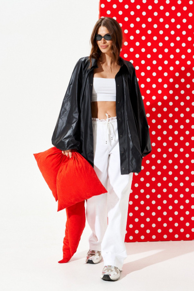 Плащ ELLETTO LIFE 3962 черный - фото 6