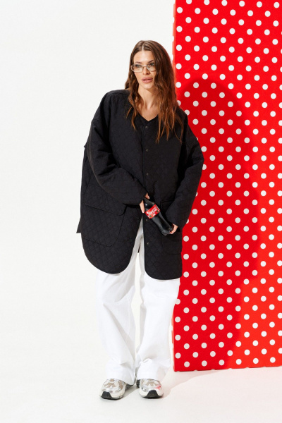 Куртка ELLETTO LIFE 3965 черный - фото 8