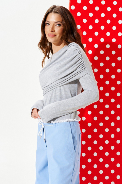 Джемпер ELLETTO LIFE 3968 серый - фото 4