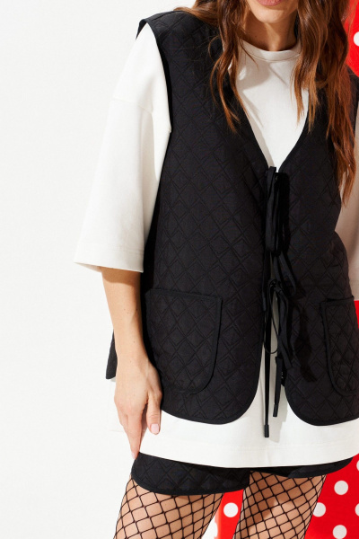 Жилет ELLETTO LIFE 3976 черный - фото 4