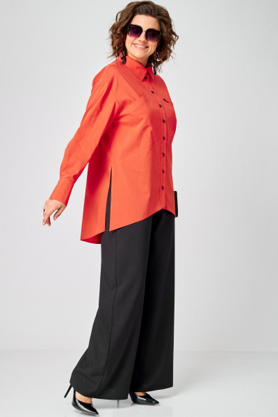 Блуза EVA GRANT 7319 коралл - фото 8