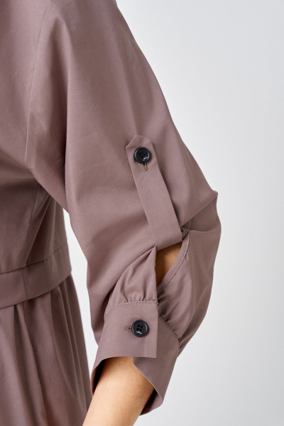 Платье EVA GRANT 7176 молочный_шоколад - фото 16