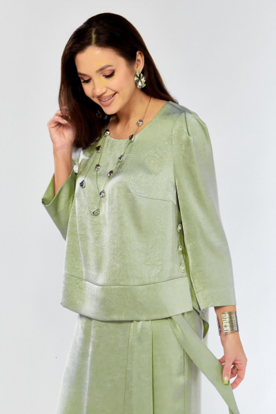 Блуза, брюки ZigzagStyle 626-2 фисташковый - фото 9