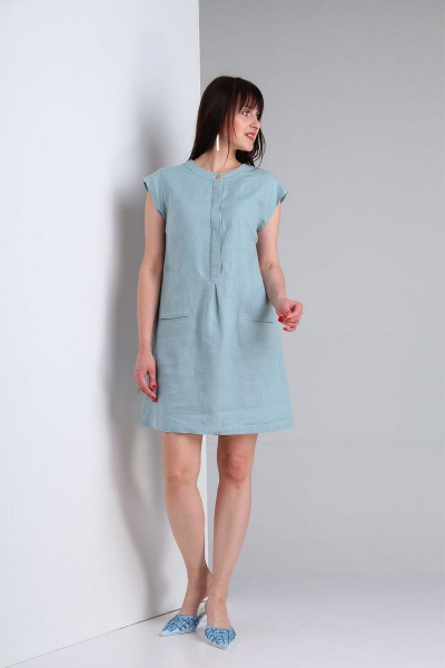 Платье VIA-Mod 473 голубой - фото 2
