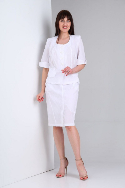 Жакет, юбка VIA-Mod 478 белый - фото 1