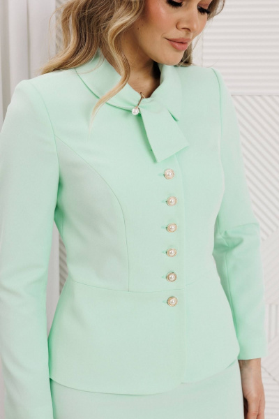 Жакет, юбка Мода Юрс 26-2824 мята - фото 4