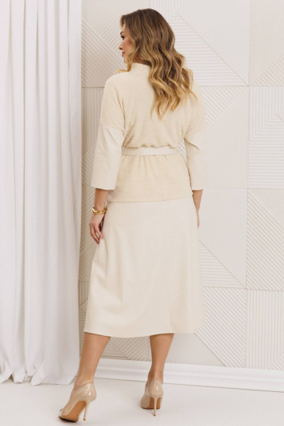 Жакет, юбка Мода Юрс 26-2718 молочный - фото 3