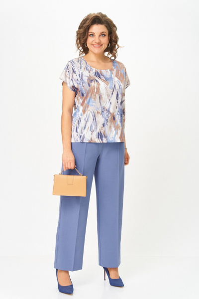 Блуза, брюки, жакет БагираАнТа 1016 сирень - фото 9