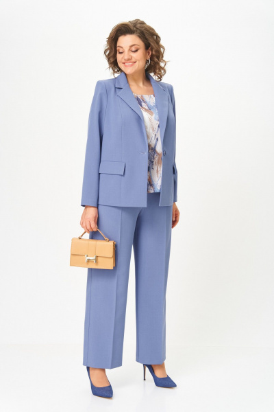 Блуза, брюки, жакет БагираАнТа 1016 сирень - фото 7