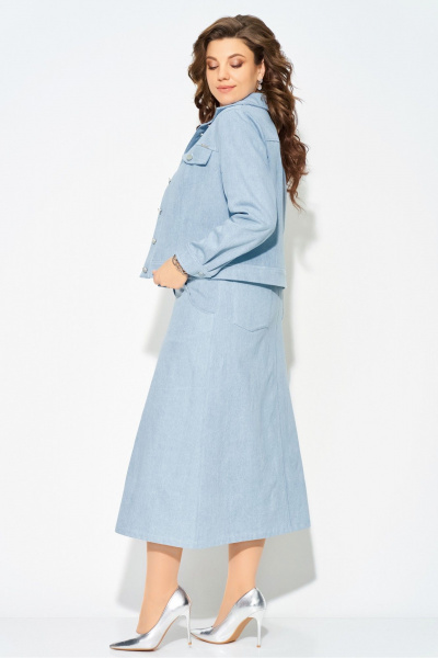 Бомбер, джемпер, юбка Fita 4201 голубой - фото 8