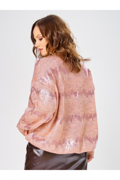 Джемпер Condra 16305 персиковый-розовый - фото 6