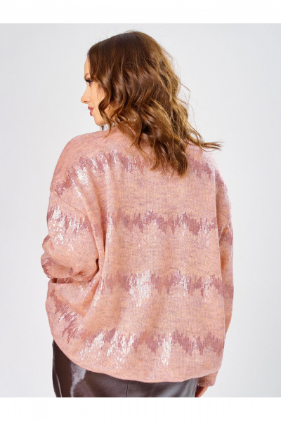 Джемпер Condra 16305 персиковый-розовый - фото 5