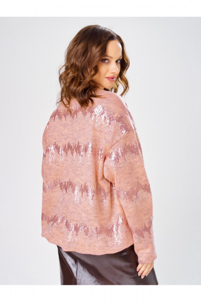 Джемпер Condra 16305 персиковый-розовый - фото 7