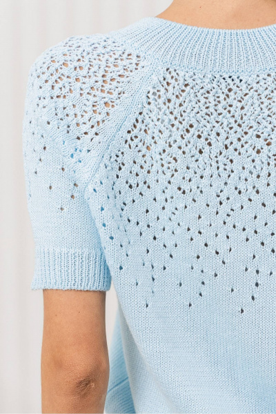 Джемпер Romgil РВ0368-ХЛ2 голубой - фото 4