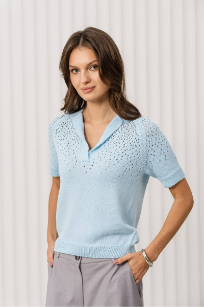 Джемпер Romgil РВ0368-ХЛ2 голубой - фото 1